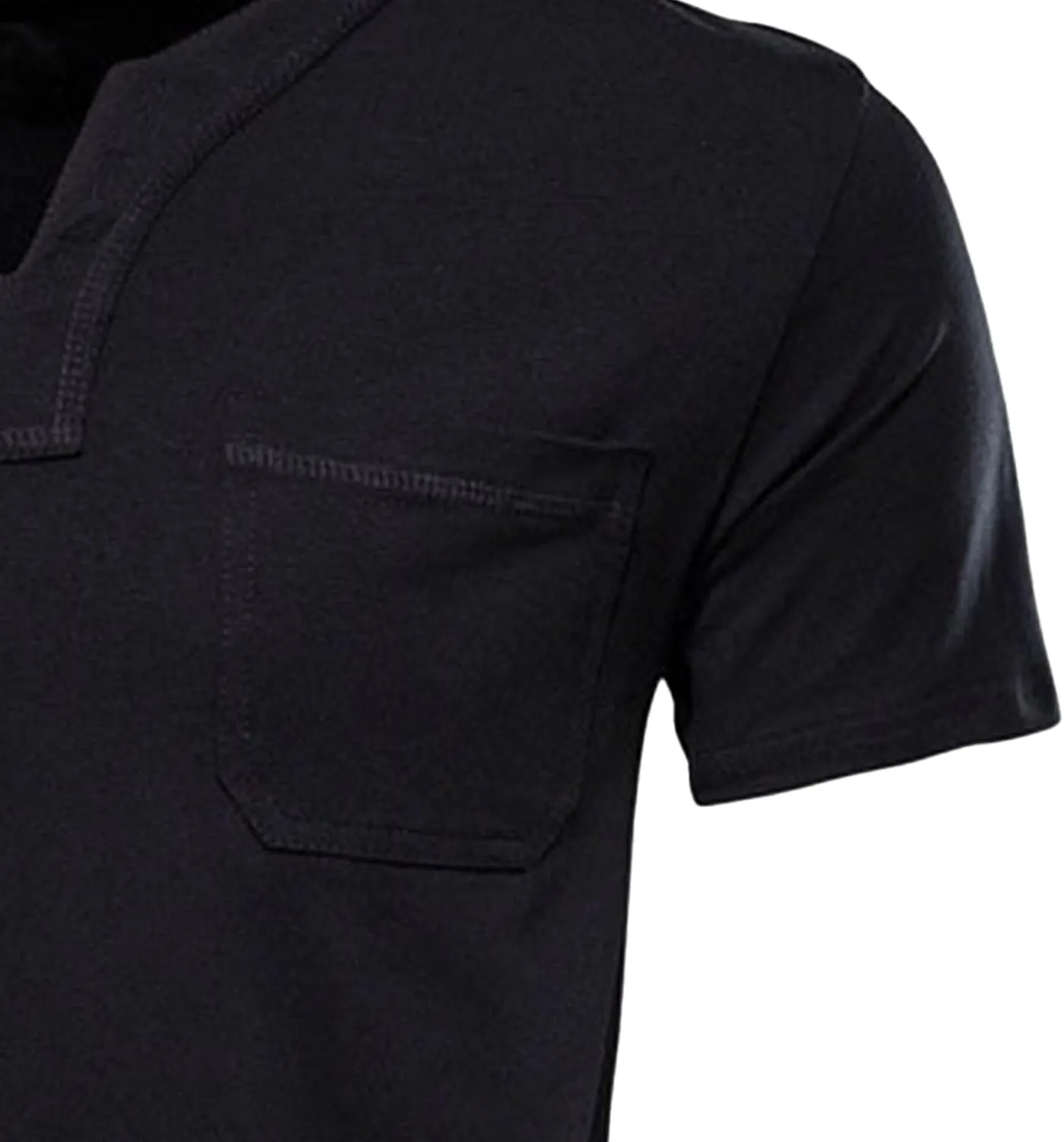 Men's Casual Athletic Henley Shirts Short Sleeve V-Neck Henley T-Shirts Slim Fit Lightweight Cotton Tees Tops