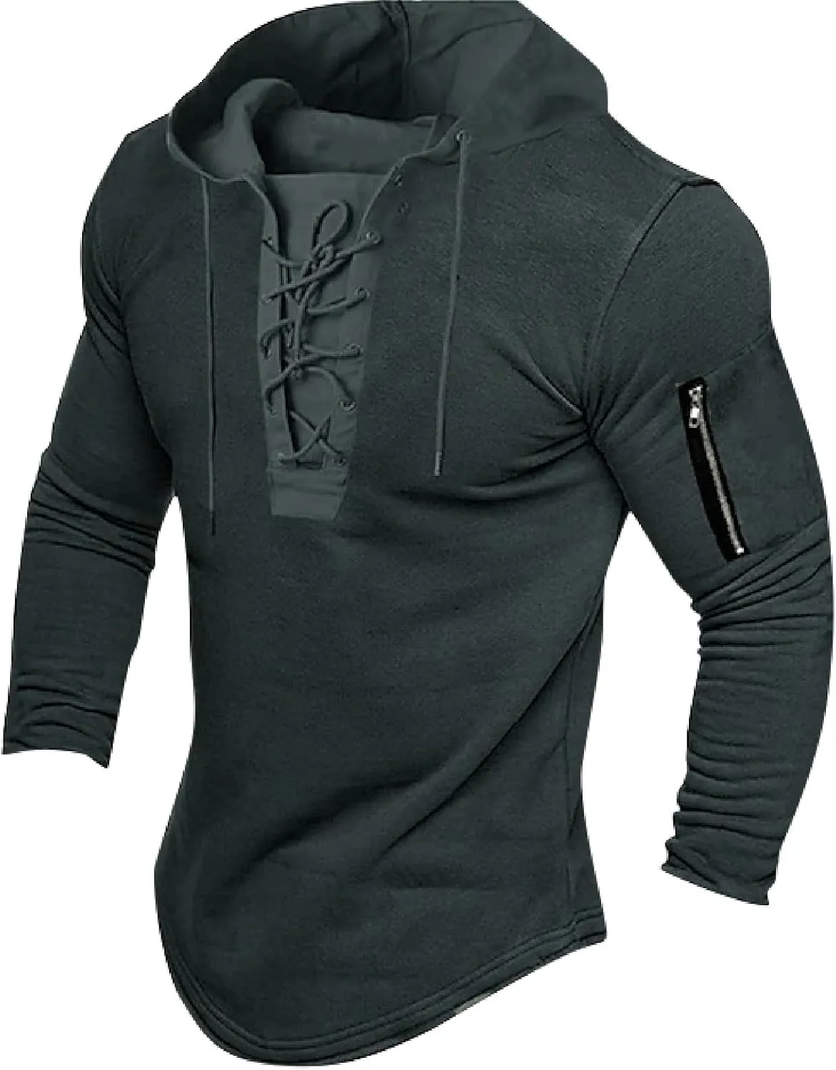 Men's Casual T Shirt Hoodies Shirts Long Sleeve Casual Workout Sport Hoodie T Shirt Pullover Top Work Shirt, M-3XL