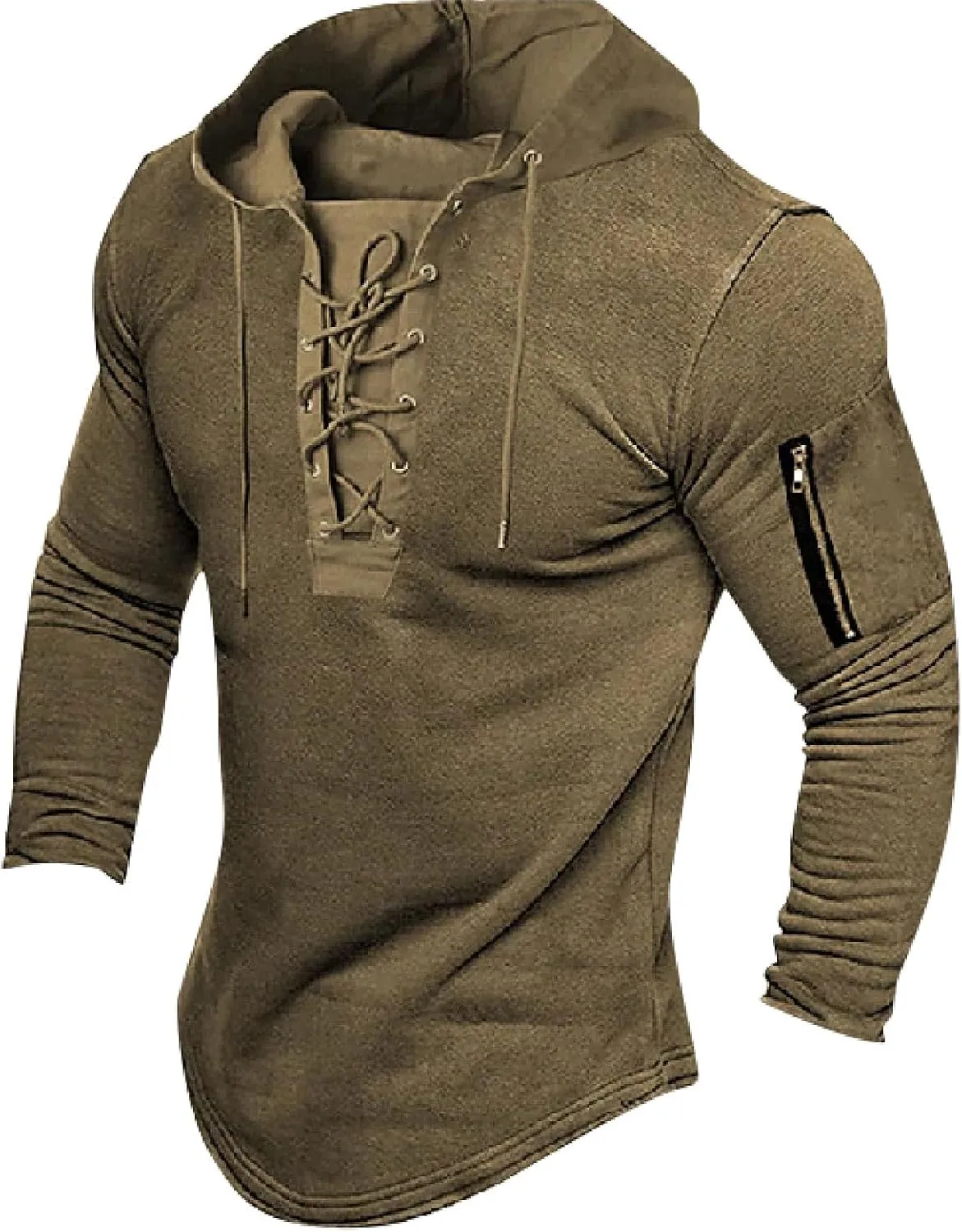 Men's Casual T Shirt Hoodies Shirts Long Sleeve Casual Workout Sport Hoodie T Shirt Pullover Top Work Shirt, M-3XL