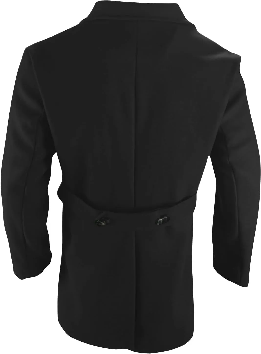 Men's Classic Warm Peacoat Single Breasted Trench Wool Blend Overcoat with Pockets