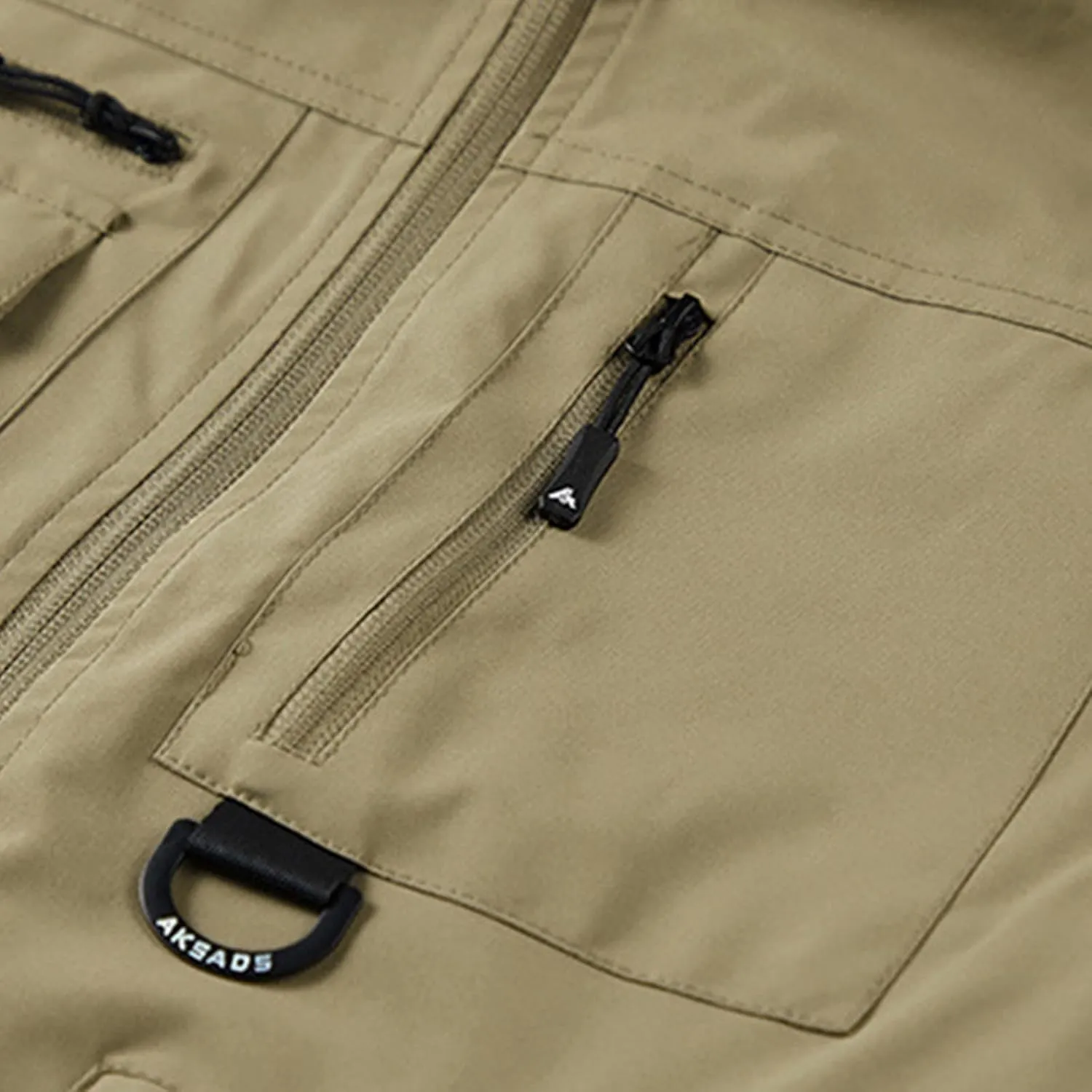 Mens Climb Vest Summer Stand Collar Travel Photo Vest Casual Running Outerwear Cargo Sleeveless Jackets with Pockets