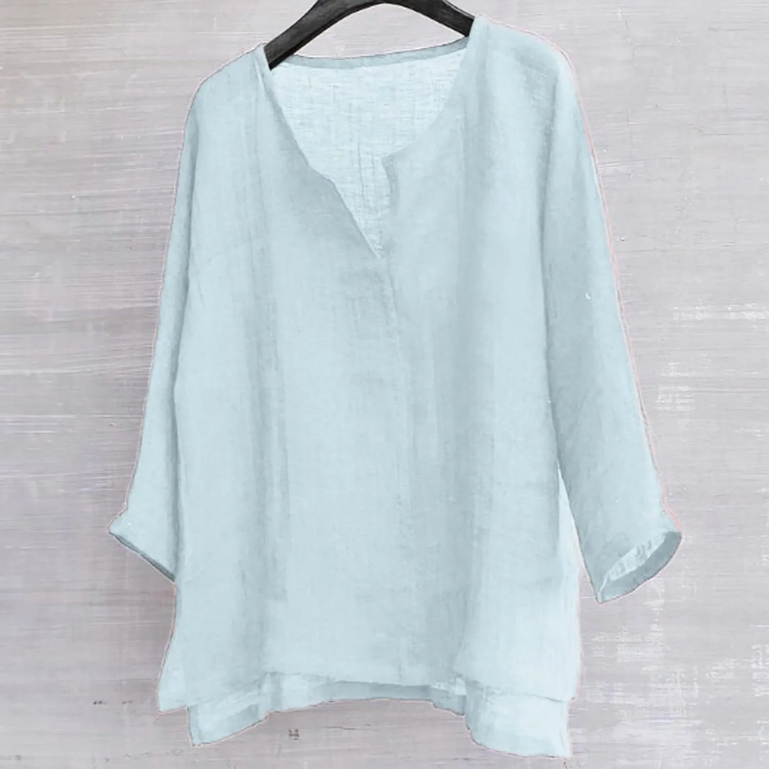 Mens Cotton Linen Henley Shirts Casual Trendy Long Sleeve Lightweight Vacation Tops Summer Beach Wedding Shirts