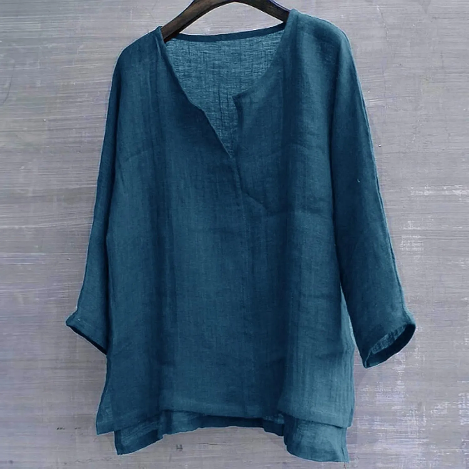 Mens Cotton Linen Henley Shirts Casual Trendy Long Sleeve Lightweight Vacation Tops Summer Beach Wedding Shirts