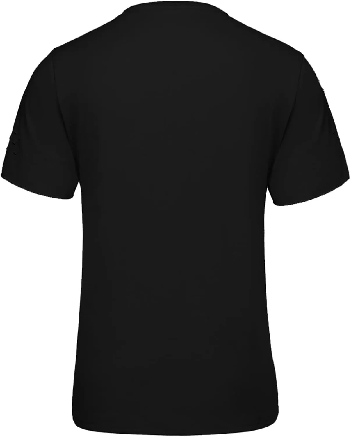 Men's Distressed T-Shirt Short Sleeve Ripped Crew Neck Fashion Hip Hop Streetwear Grunge Vintage Casual Tee