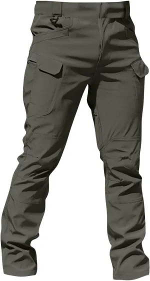 Mens Fall Fashion Hiking Tactical Pants Sweatpants Cargo Pants for Men City Special Service Pants with Pockets