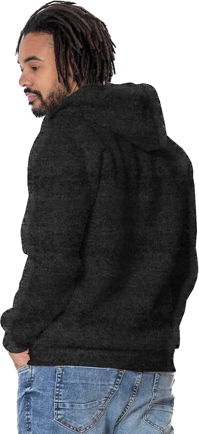 Men's Fleece Full-Zip Hoodie - Stylish Minimalist Pullover Sweatshirt, Soft Comfortable Fabric, Everyday Essential