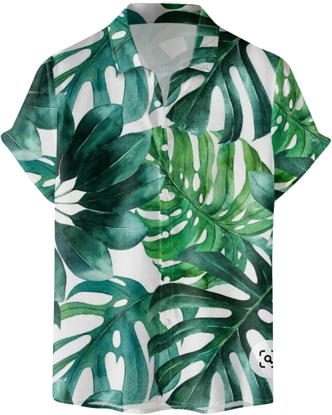 Mens Hawaiian T-Shirts 2025 Summer Short Sleeve Casual Button Down Tropical Beach Shirt Vacation Palm Beach Shirts