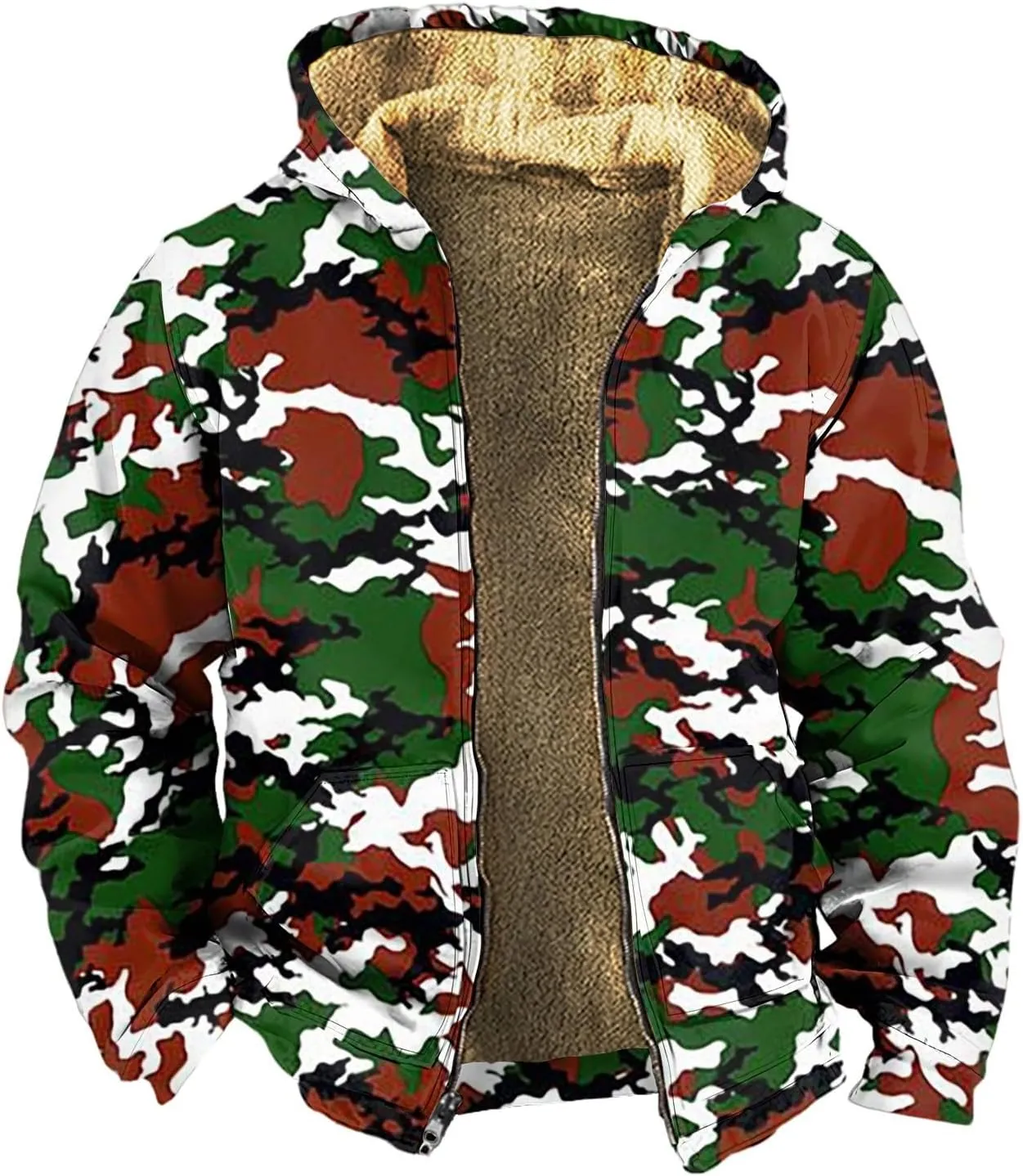 Mens Heated Jacket Vintage Long Sleeve Coats: Trendy Print Jackets Classic Sweatshirt Sweaters Hoodie