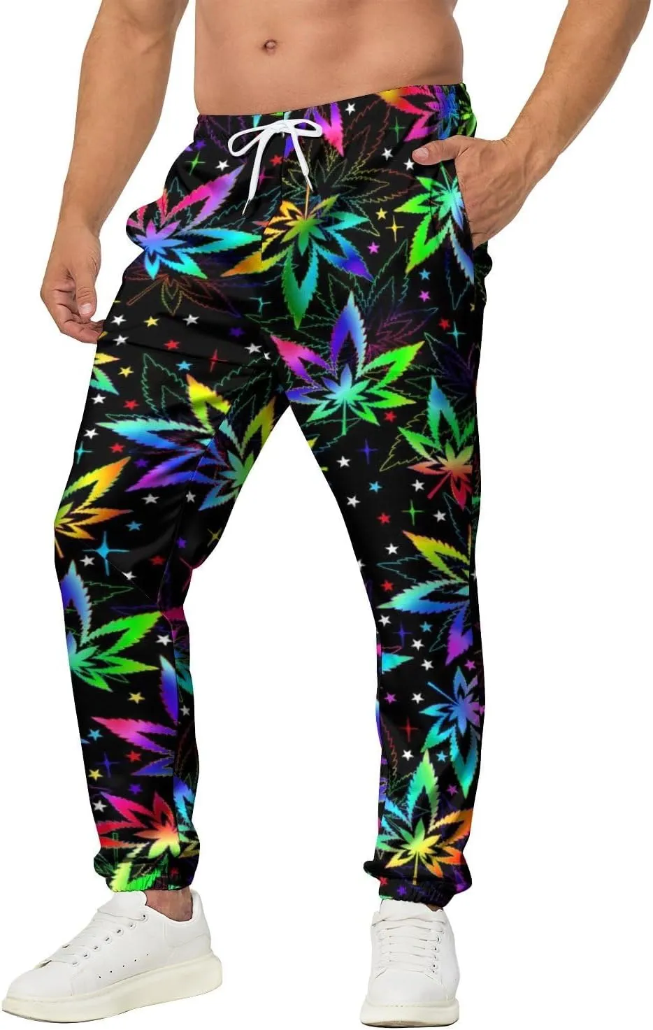 Men's Jogger Pants Sweatpants Funny Jogger Workout Track Pants with Pockets Running Athletic Pants