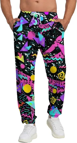 Men's Jogger Pants Sweatpants Funny Jogger Workout Track Pants with Pockets Running Athletic Pants