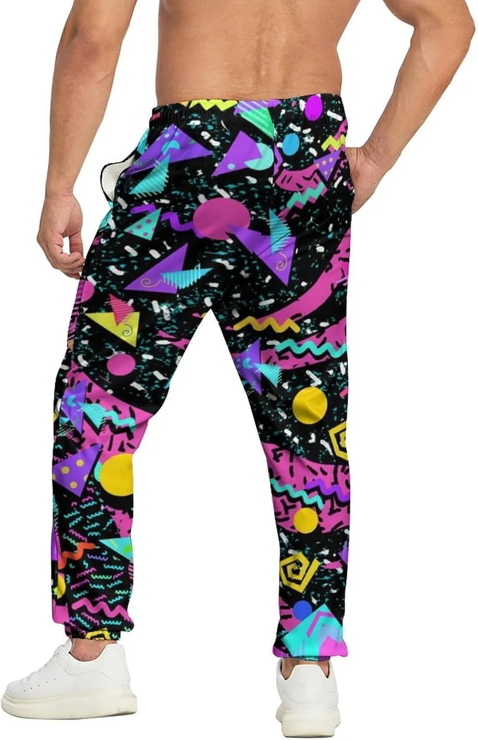 Men's Jogger Pants Sweatpants Funny Jogger Workout Track Pants with Pockets Running Athletic Pants