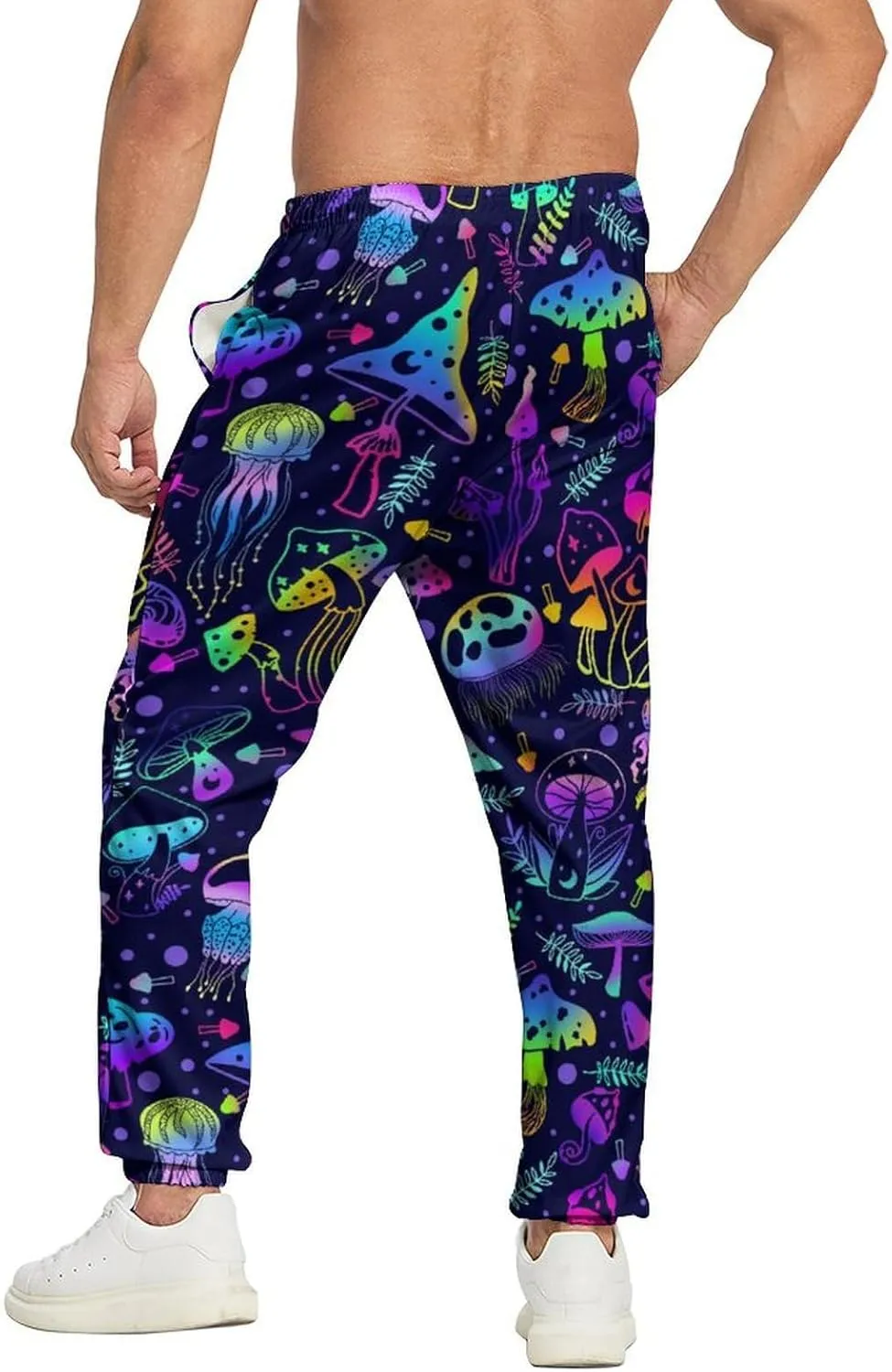 Men's Jogger Pants Sweatpants Funny Jogger Workout Track Pants with Pockets Running Athletic Pants