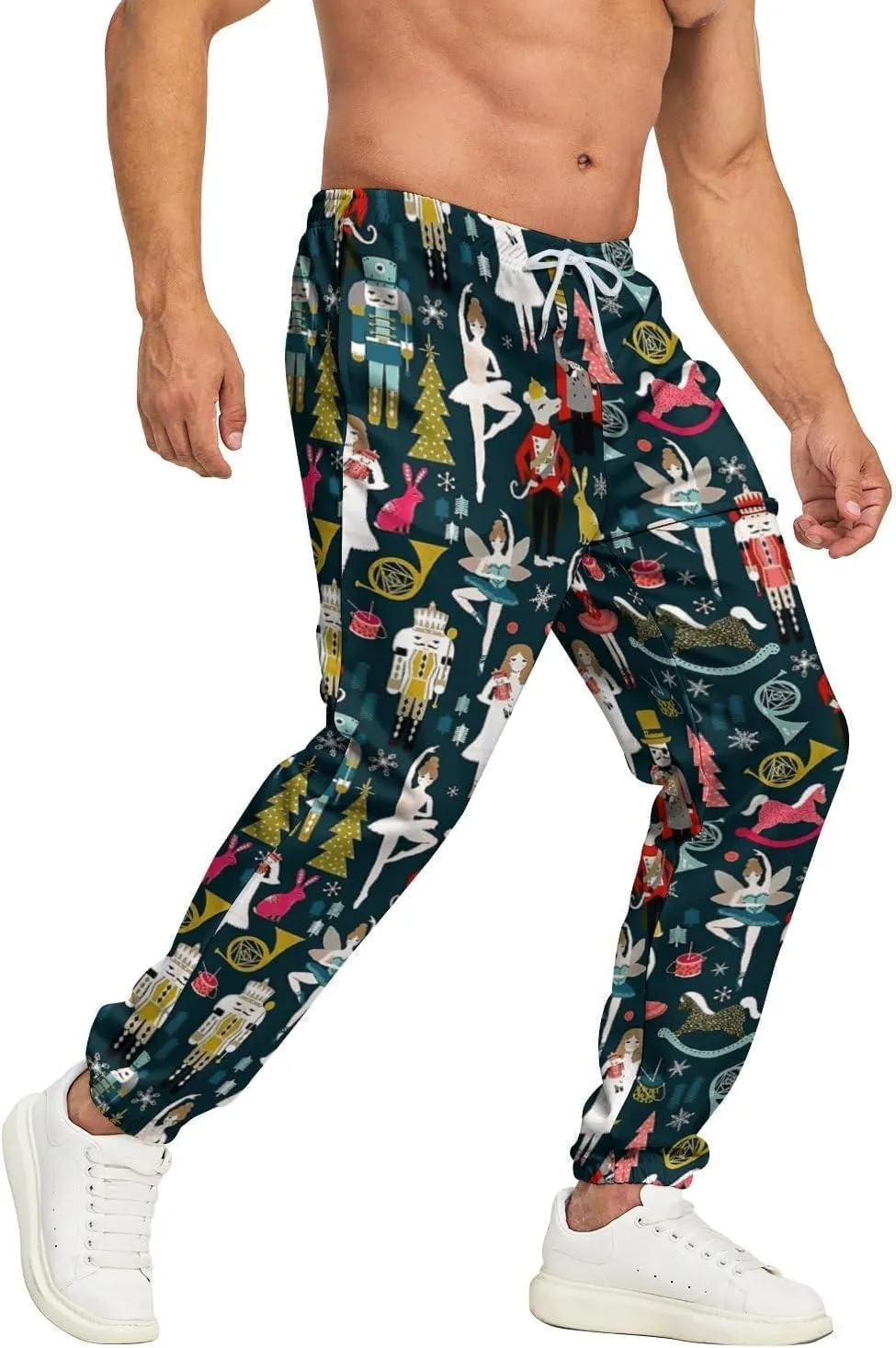 Men's Jogger Pants Sweatpants Funny Jogger Workout Track Pants with Pockets Running Athletic Pants