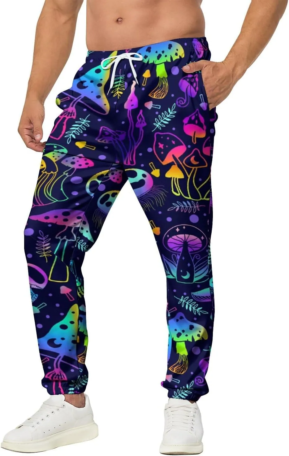 Men's Jogger Pants Sweatpants Funny Jogger Workout Track Pants with Pockets Running Athletic Pants
