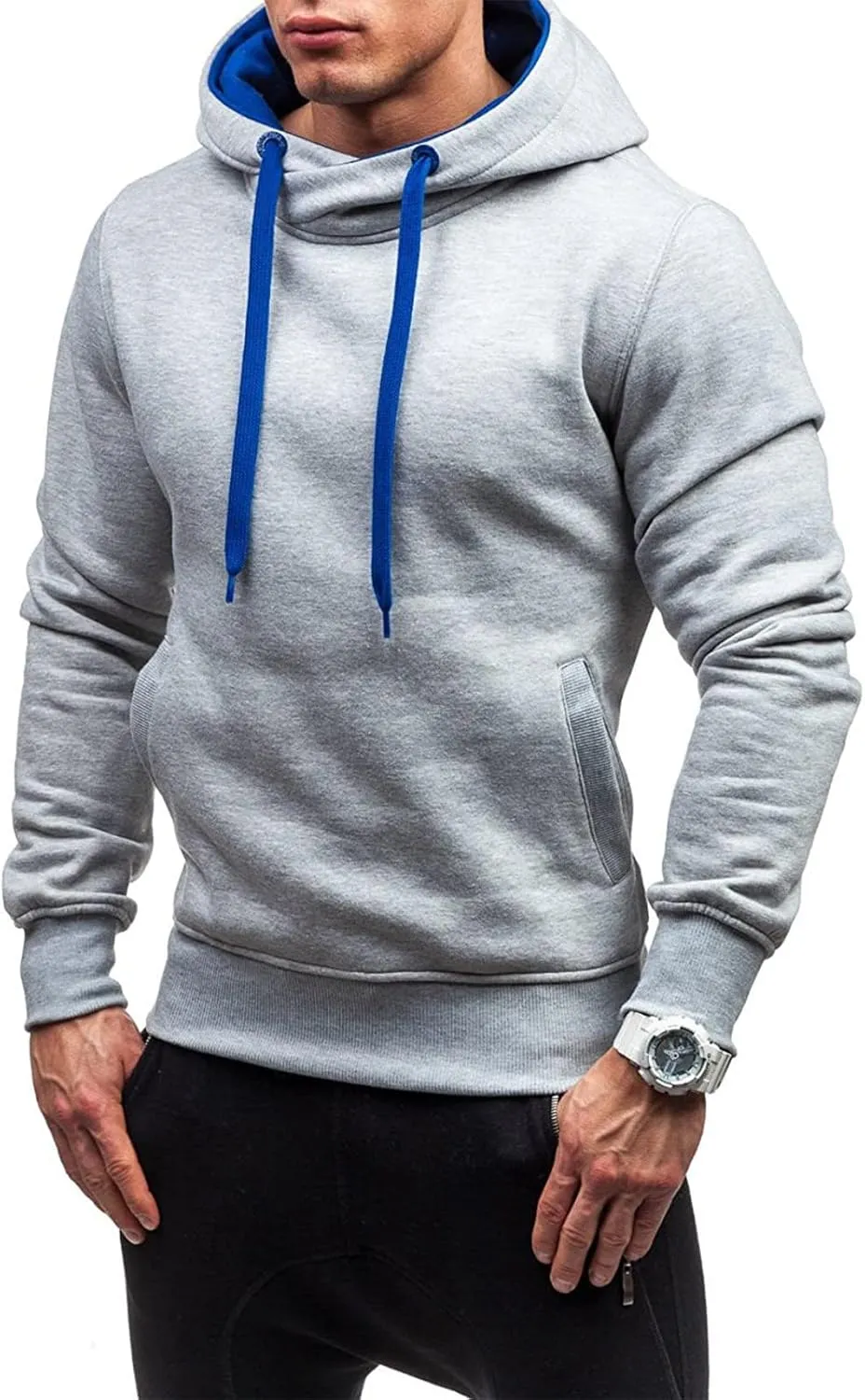 Mens Long Sleeve Hoodies Autumn Winter Men's Sweater Hoodie Warm Color Sweatshirt Jacket Sweatshirts Hoodies