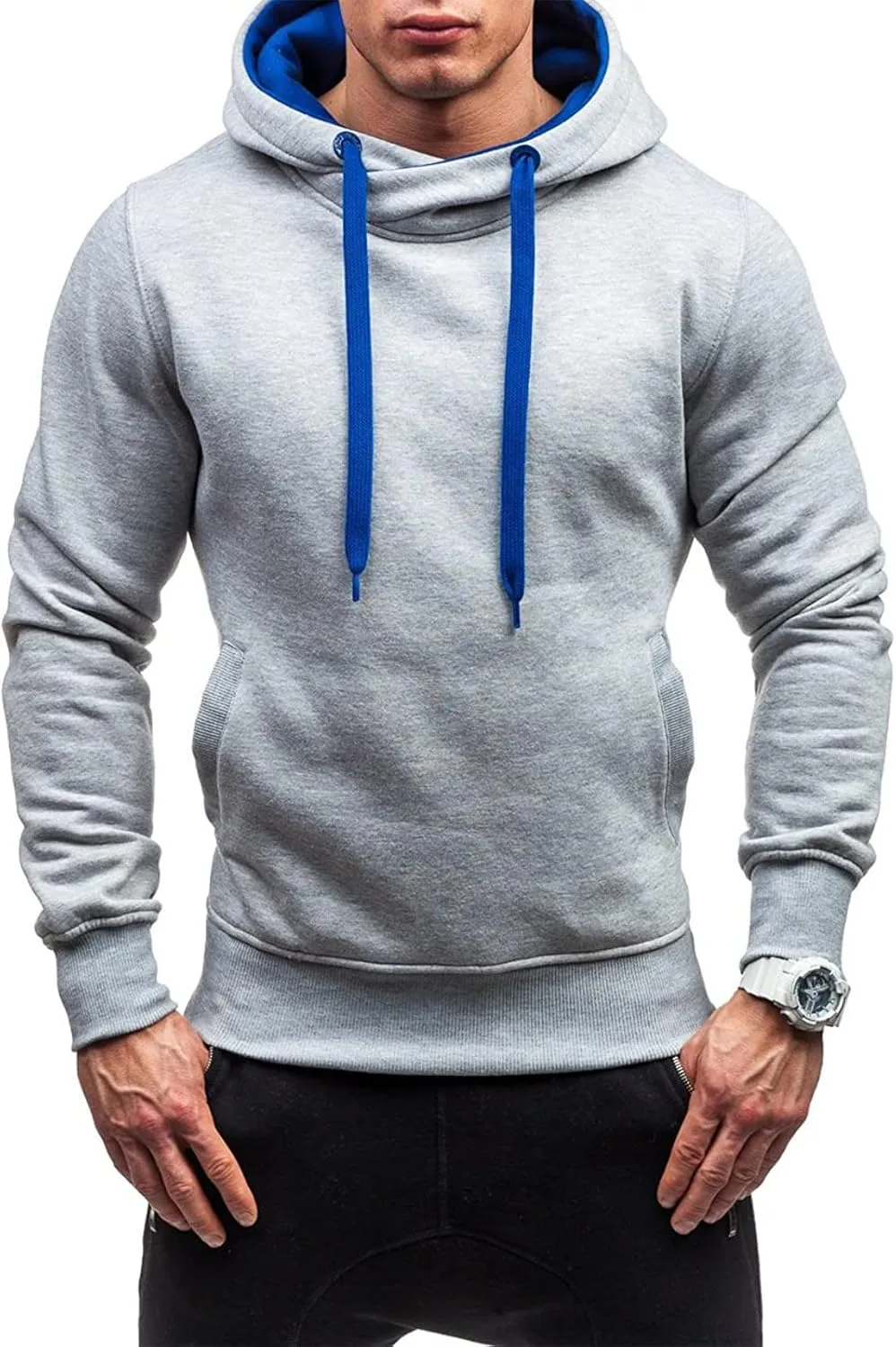 Mens Long Sleeve Hoodies Autumn Winter Men's Sweater Hoodie Warm Color Sweatshirt Jacket Sweatshirts Hoodies