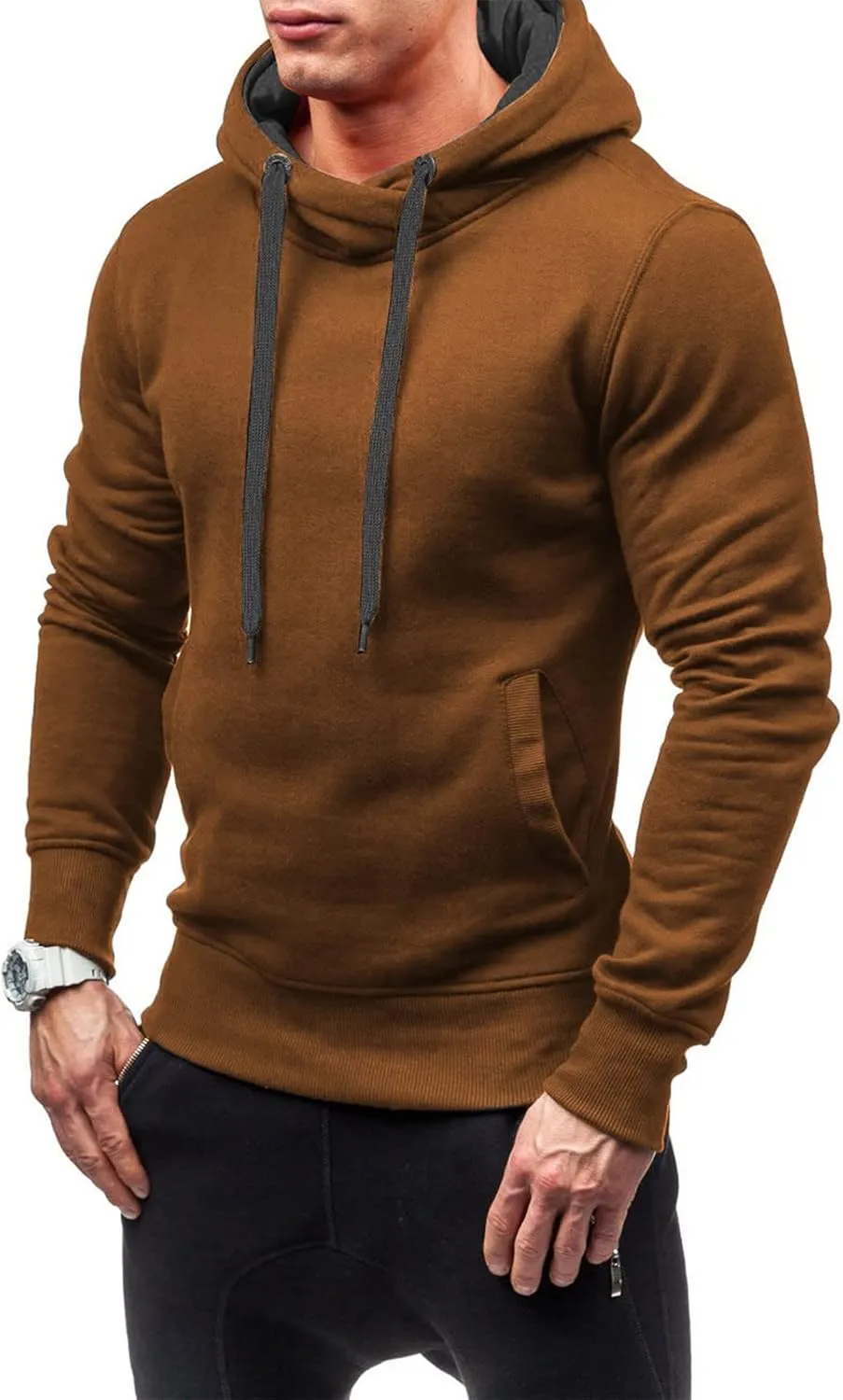 Mens Long Sleeve Hoodies Autumn Winter Men's Sweater Hoodie Warm Color Sweatshirt Jacket Sweatshirts Hoodies