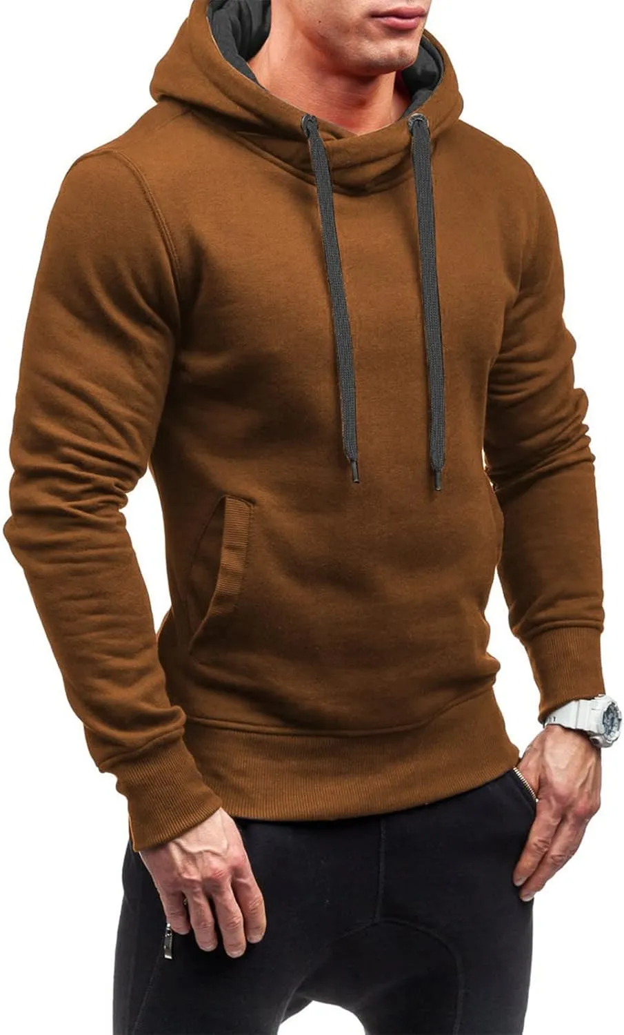 Mens Long Sleeve Hoodies Autumn Winter Men's Sweater Hoodie Warm Color Sweatshirt Jacket Sweatshirts Hoodies