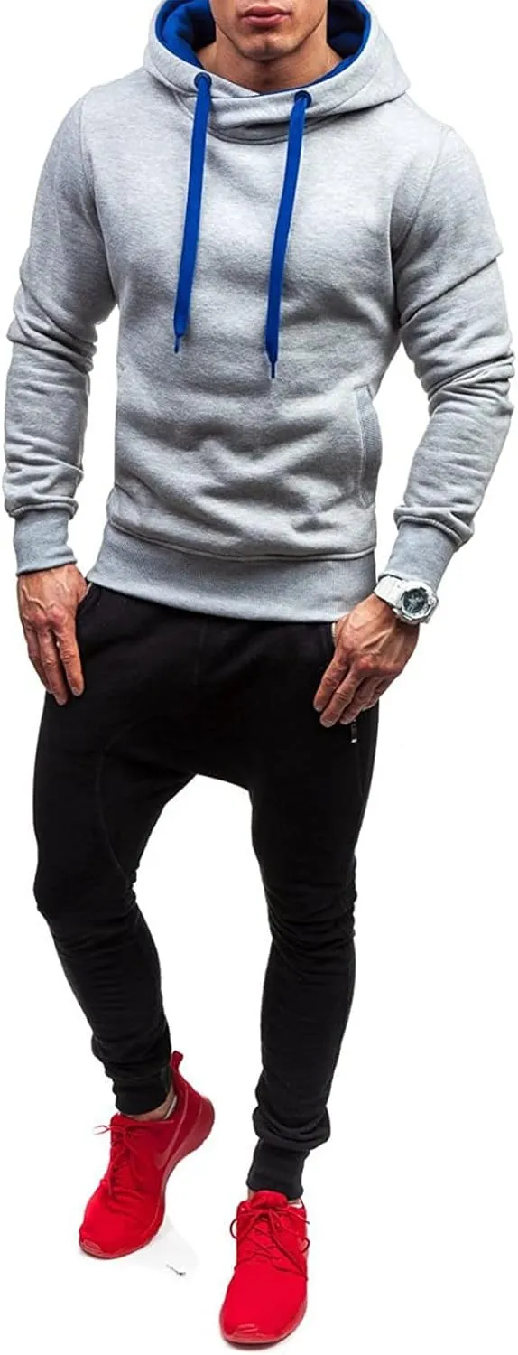 Mens Long Sleeve Hoodies Autumn Winter Men's Sweater Hoodie Warm Color Sweatshirt Jacket Sweatshirts Hoodies