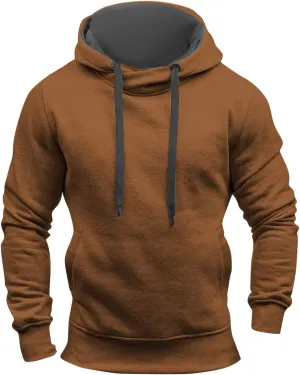 Mens Long Sleeve Hoodies Autumn Winter Men's Sweater Hoodie Warm Color Sweatshirt Jacket Sweatshirts Hoodies