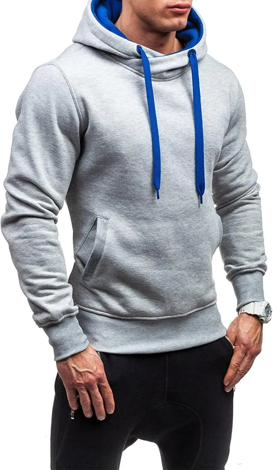 Mens Long Sleeve Hoodies Autumn Winter Men's Sweater Hoodie Warm Color Sweatshirt Jacket Sweatshirts Hoodies