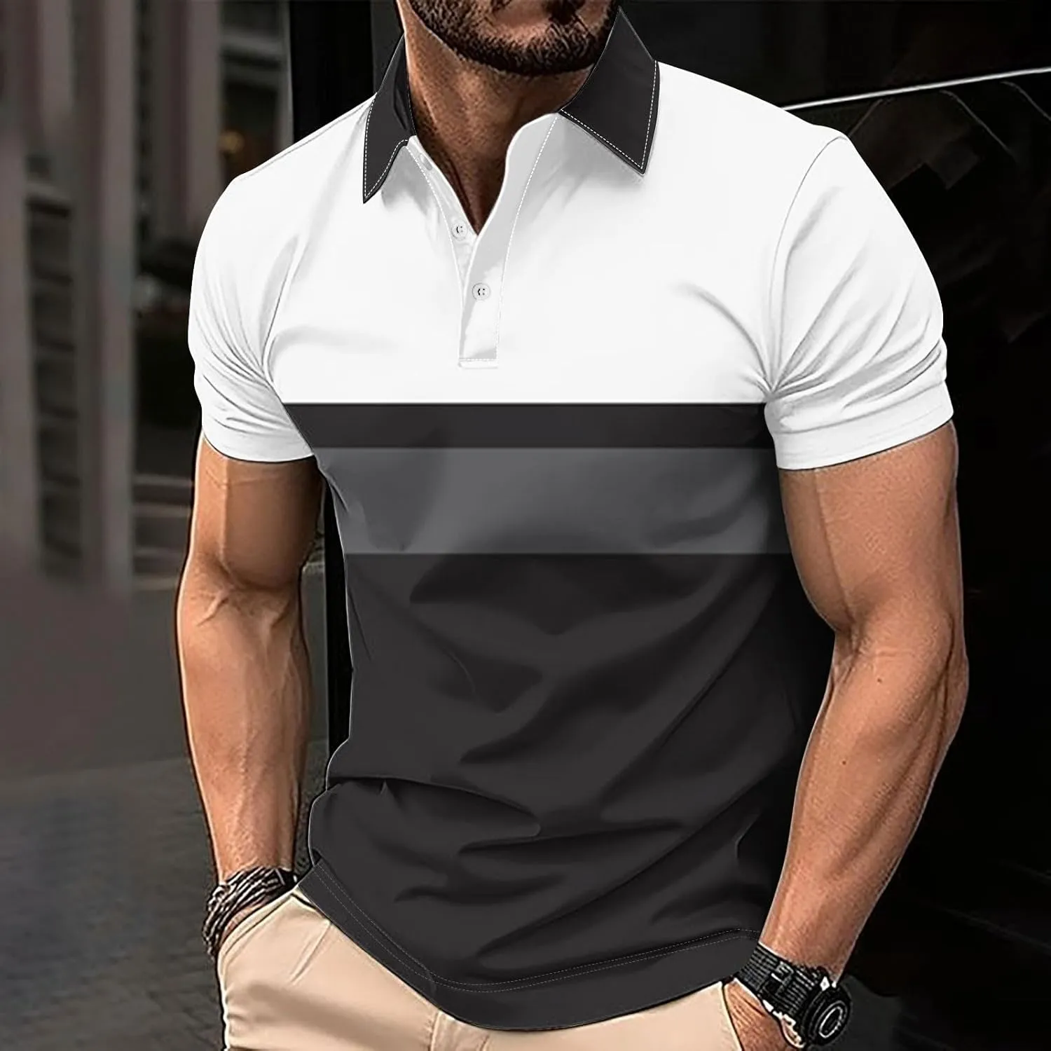Mens Loose Fit T Shirts Turtle Neck Tops Tee for Mens Short Sleeve Fishnet Summer Fall Shirts 2025
