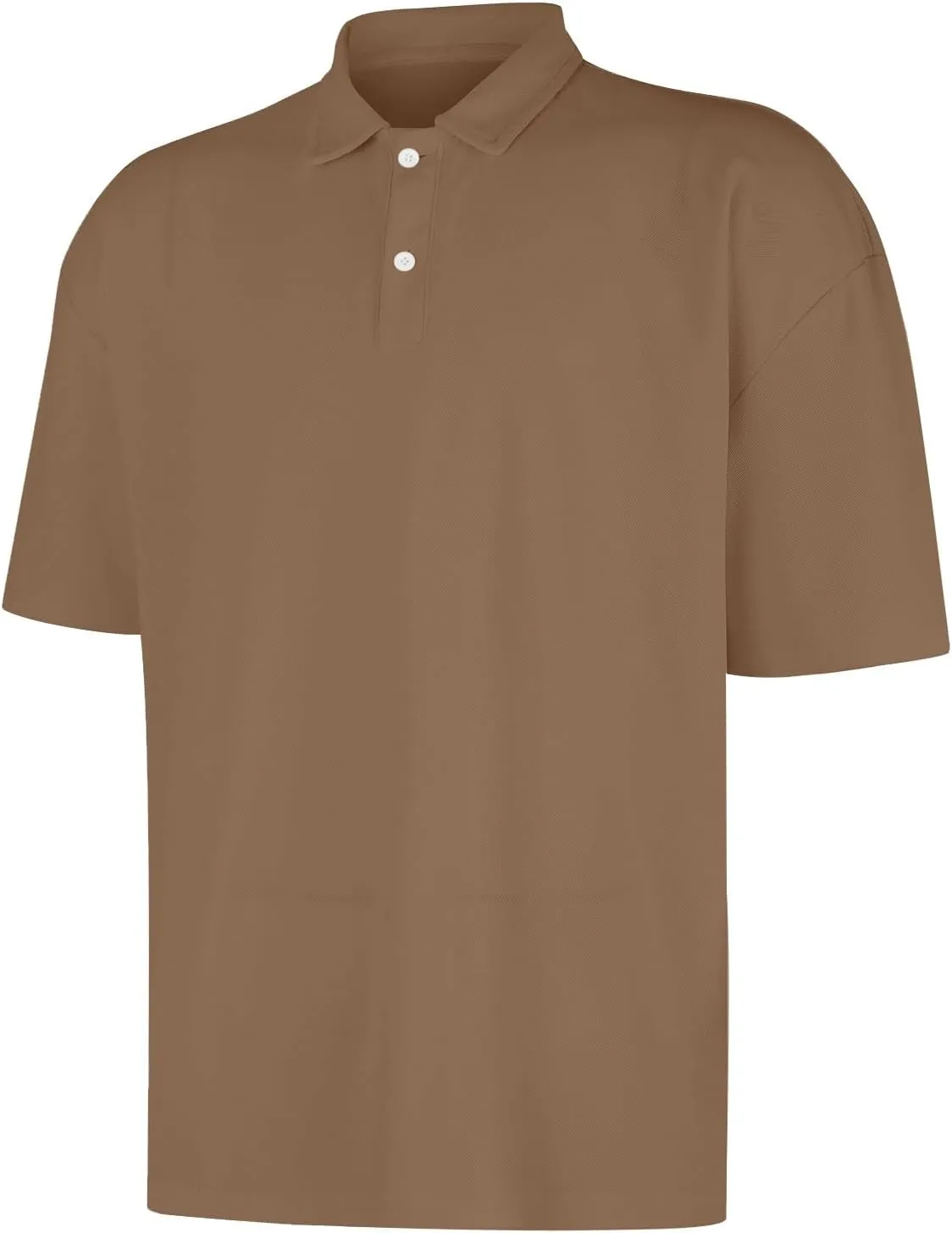 Men's Polo Shirts Classic Fit Short Sleeve Golf Tennis Shirt Fashion Casual Solid Stretch V Neck Collared Work Tops