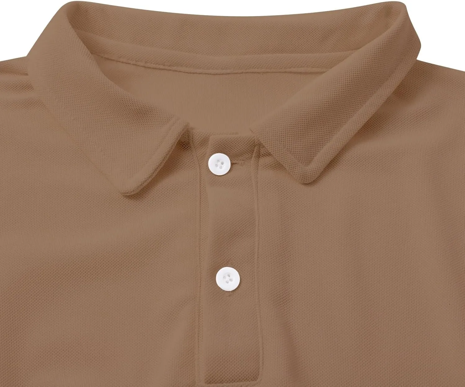 Men's Polo Shirts Classic Fit Short Sleeve Golf Tennis Shirt Fashion Casual Solid Stretch V Neck Collared Work Tops