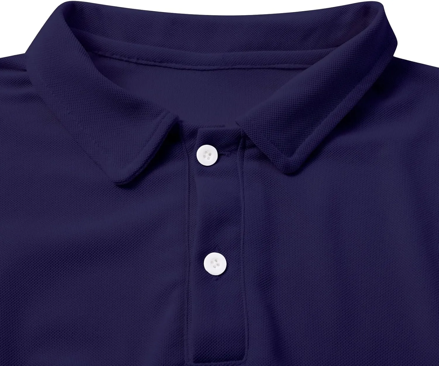 Men's Polo Shirts Classic Fit Short Sleeve Golf Tennis Shirt Fashion Casual Solid Stretch V Neck Collared Work Tops
