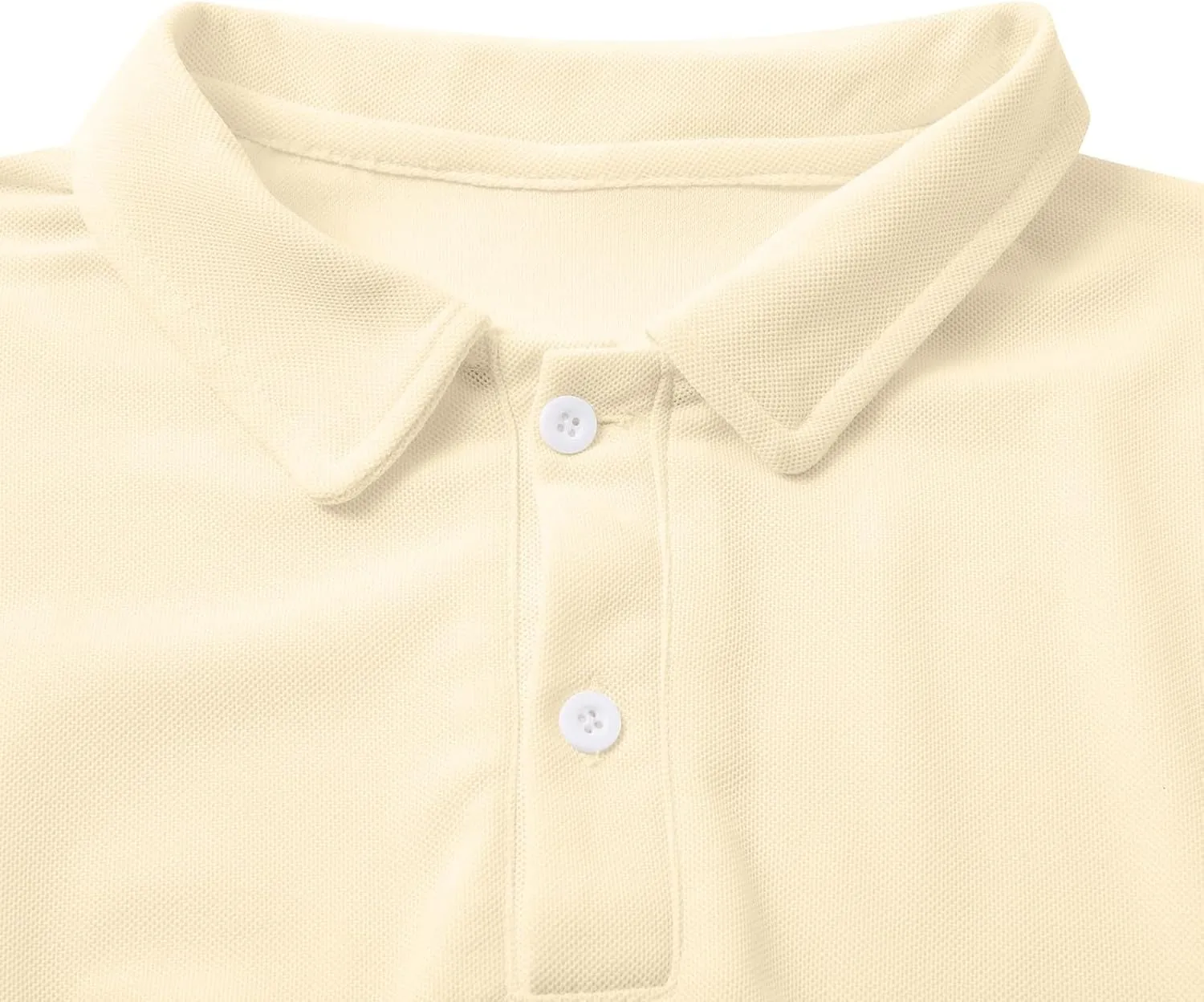 Men's Polo Shirts Classic Fit Short Sleeve Golf Tennis Shirt Fashion Casual Solid Stretch V Neck Collared Work Tops