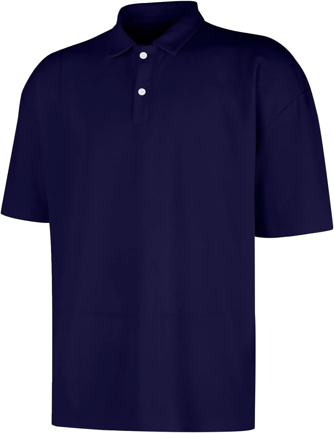 Men's Polo Shirts Classic Fit Short Sleeve Golf Tennis Shirt Fashion Casual Solid Stretch V Neck Collared Work Tops