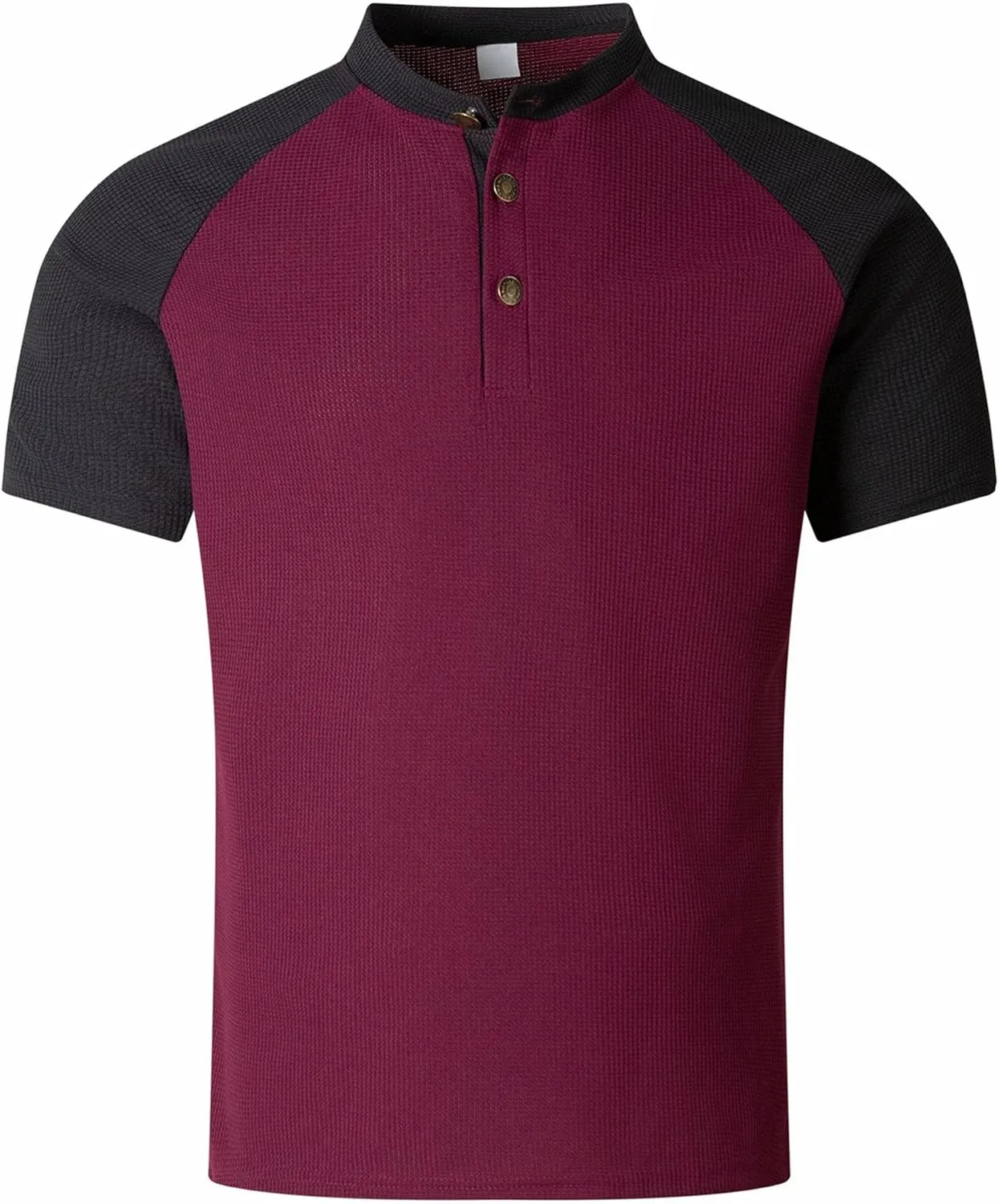 Men's Short Sleeve Henley Shirts Casual Lightweight Slim Fit Henley T-Shirts Gym Workout Athletic Basic Tees Tops