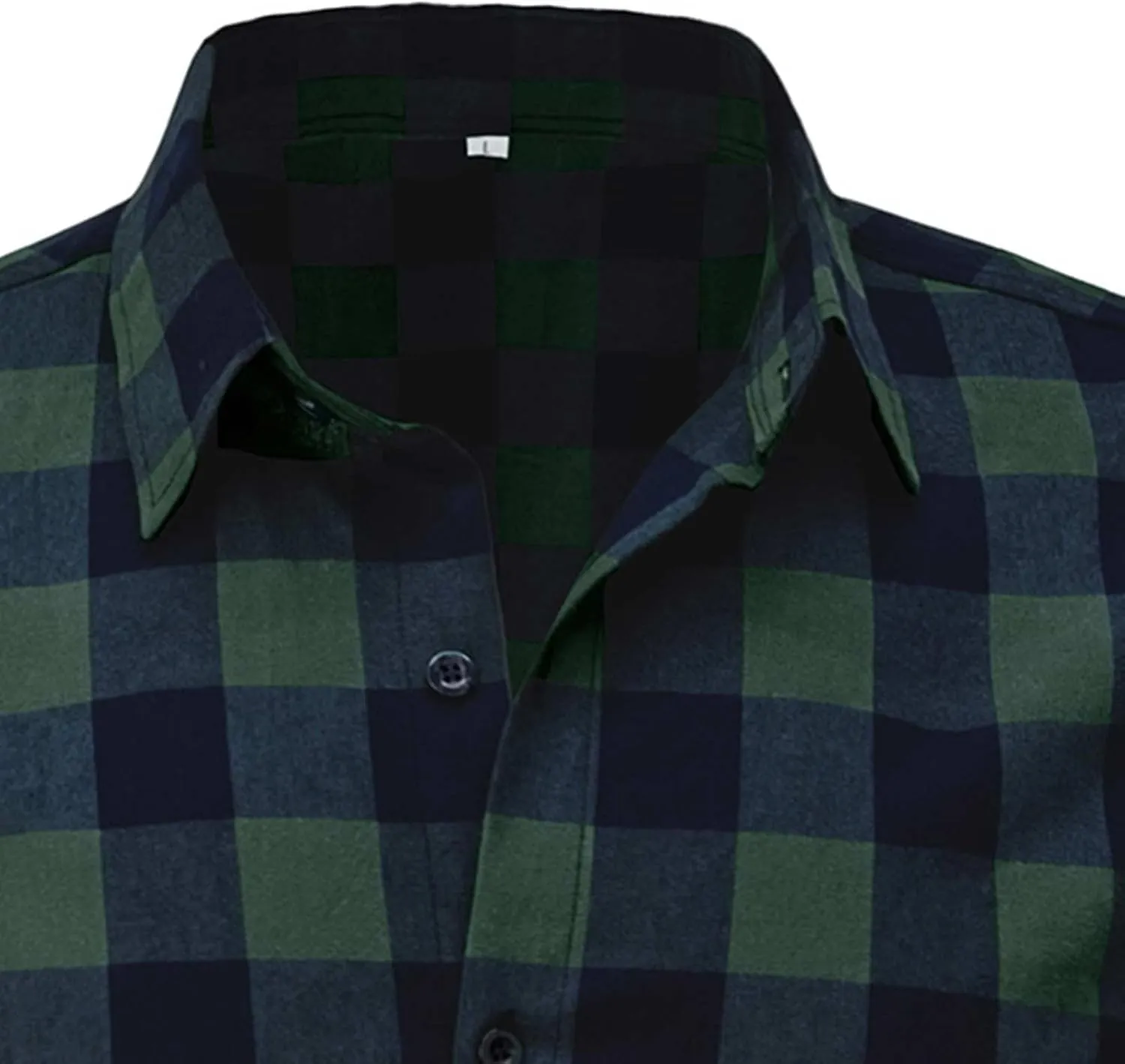 Mens Short Sleeve Plaid T Shirt Vintage Slim Fit Wrinkle-Free Casual Button Down Vacation Work Checked Shirts
