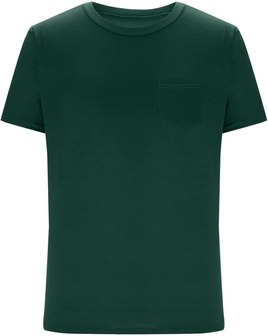 Mens Short Sleeve Shirts Casual with Chest Pocket Ultra Soft Cotton T-Shirt Classic Fit Lightweight Tee Shirt Vintage