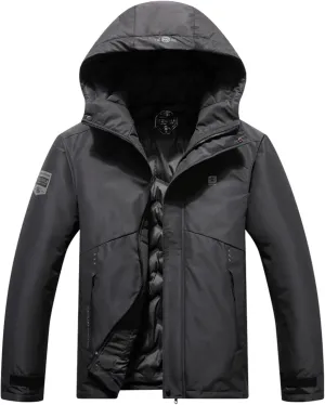 Men's Ski Jacket Classic Warm Winter Waterproof Windbreaker Hooded Raincoat Outdoor Insulated Snowboarding Jackets