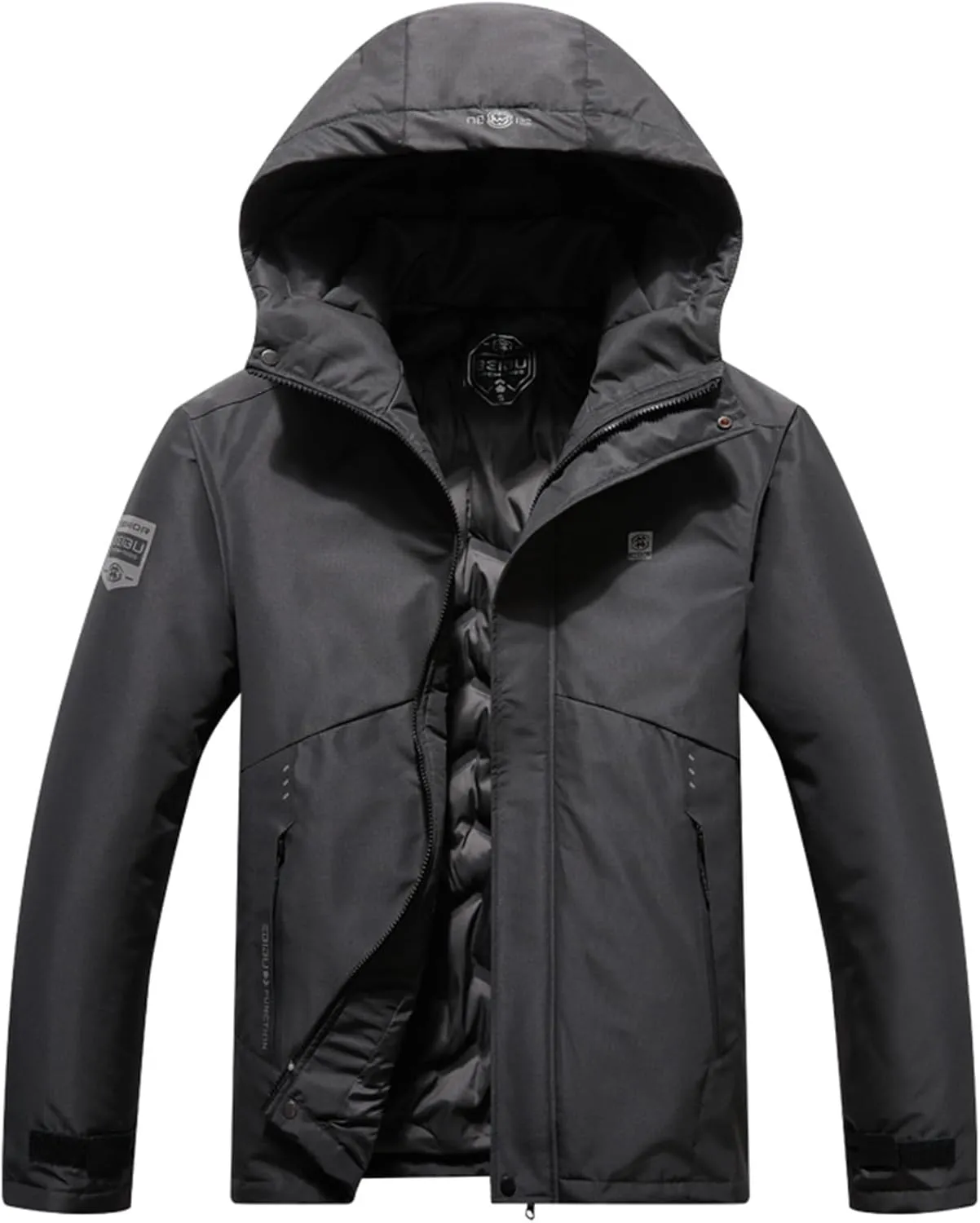Men's Ski Jacket Classic Warm Winter Waterproof Windbreaker Hooded Raincoat Outdoor Insulated Snowboarding Jackets