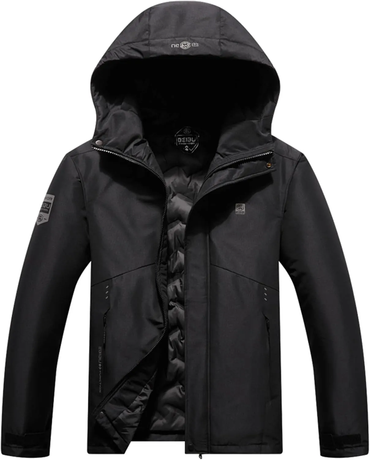 Men's Ski Jacket Classic Warm Winter Waterproof Windbreaker Hooded Raincoat Outdoor Insulated Snowboarding Jackets