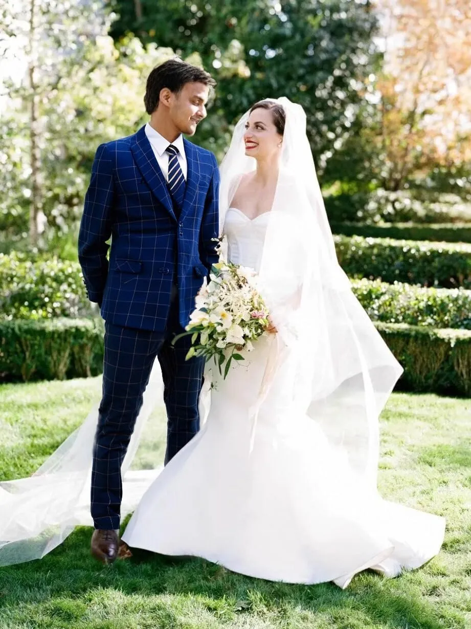 Men's Suit Set 3 Pieces Plaid Slim Fit Suit Formal Bussiness Wedding Suit Casual Prom Tuxedos Blazer Vest Pant