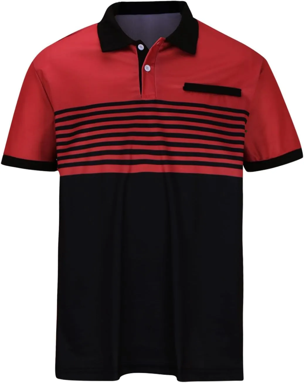 Men's Summer Casual Stylish Polo Shirts Zip-Up Lapel Short-Sleeved Tops Workout Sports Tops Classic Golf Shirts