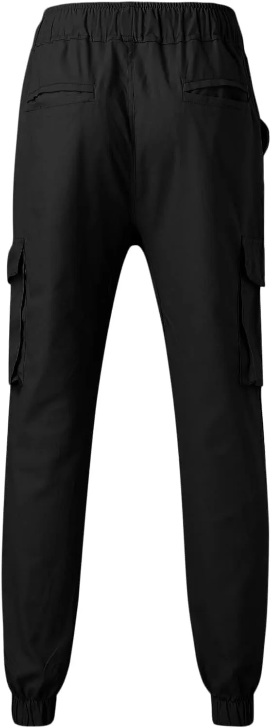 Mens Sweatpants with Pockets Big and Tall Waist Trousers Men Pants Joggers Athletic Casual Cargo Pants Military Pants