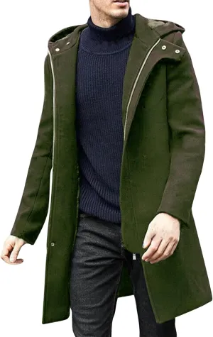Mens Trench Coat Long Sleeve Tactical Coat: Cargo Workout Coats Plus Size Pullover Hoodie Trendy Sweatshirt Sweater