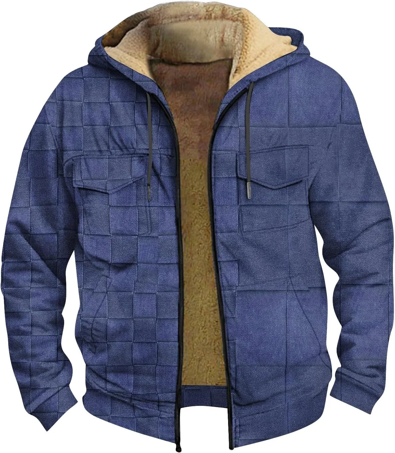 Mens Trench Coat Long Sleeve Tactical Coat: Plus Size Cargo Coats Hoodie Pullover Trendy Workout Sweatshirt Sweater