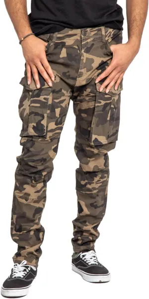 Men's Utility Cargo Pocket Cotton Jogger Pants