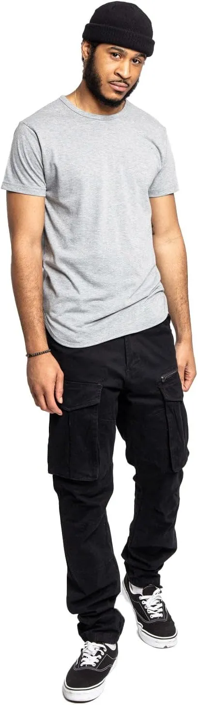 Men's Utility Cargo Pocket Cotton Jogger Pants