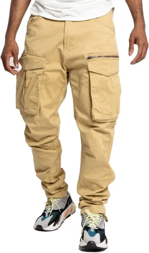 Men's Utility Cargo Pocket Cotton Jogger Pants