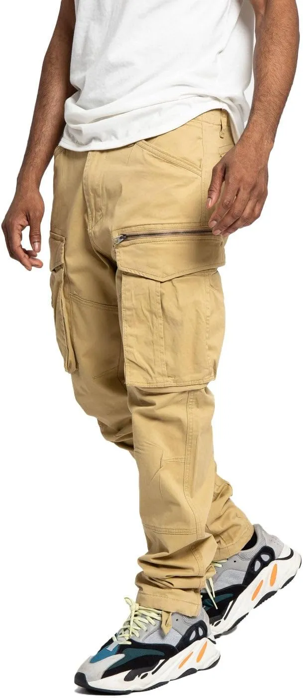 Men's Utility Cargo Pocket Cotton Jogger Pants