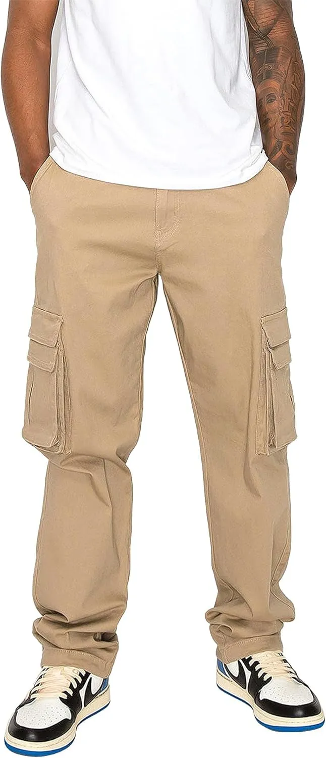 Men's Utility Cargo Pocket Cotton Jogger Pants