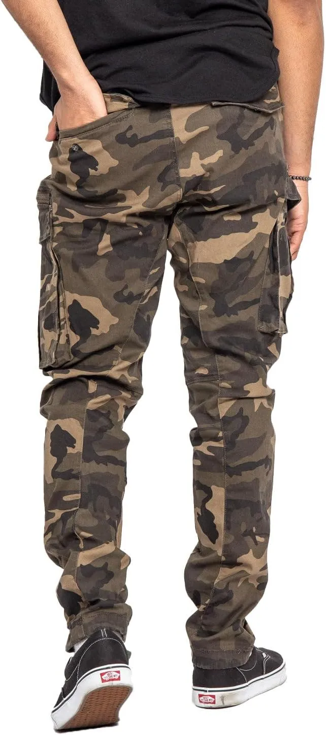Men's Utility Cargo Pocket Cotton Jogger Pants