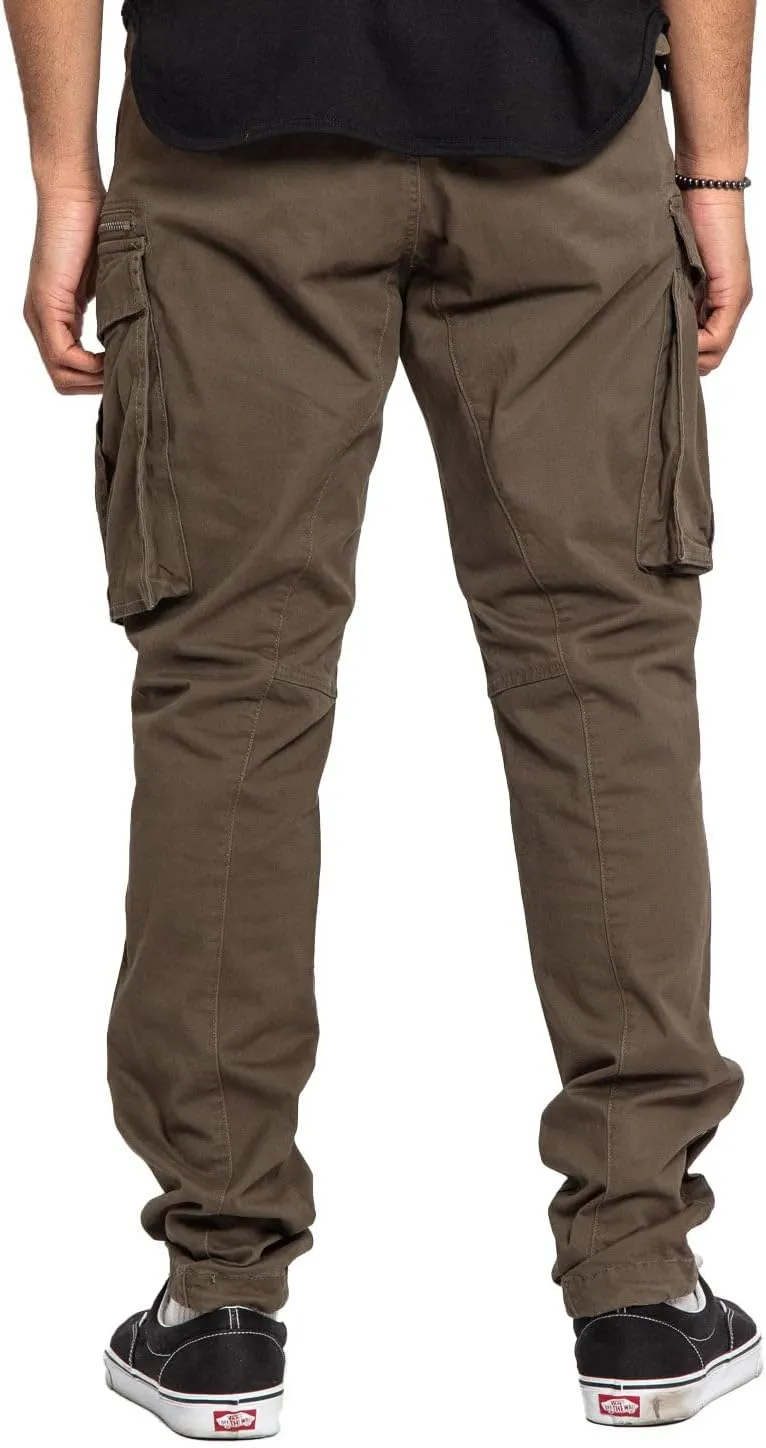 Men's Utility Cargo Pocket Cotton Jogger Pants