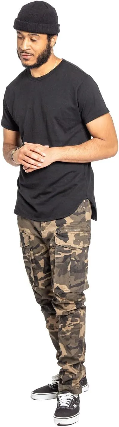 Men's Utility Cargo Pocket Cotton Jogger Pants